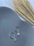 ARGOLA LISA C/ GOTA ZIRCONIA PRATA 925 - comprar online
