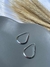 ARGOLA GOTA FIO QUADRADO PRATA 925 - comprar online