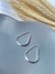 ARGOLA GOTA FIO QUADRADO PRATA 925