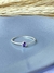 ANEL SOLITÁRIO OVAL LILAS PRATA 925