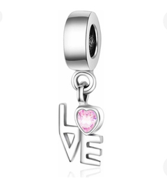 Pingente Berloque Prata 925 Life Amor Love - comprar online