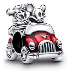 Berloque Minnie E Mickey Mouse Carro Vermelho Em Prata 925 - comprar online