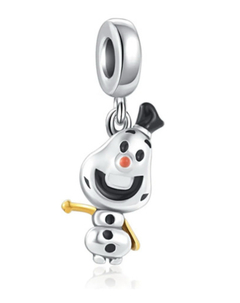 Berloque Charm Berloque Boneco De Neve Em Prata 925 - comprar online