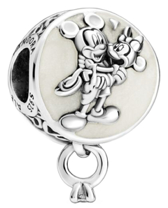 Berloque Charm Amor Eterno Mickey E Minnie Prata 925 - comprar online