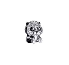 Berloque Charm Urso Panda Fofo Em Prata 925 - comprar online