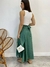 Saia Longa Envelope Estampada Poá Verde 81106 - Vitrine Virtual Moda Feminina