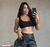 Imagem do Calça de couro fake wide leg calça courinho