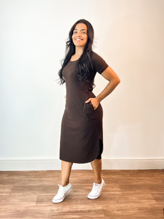 Vestido Amanda Marrom - comprar online