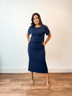 Conjunto Aline Azul Marinho