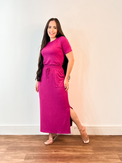 Conjunto Longo Paula Fúcsia