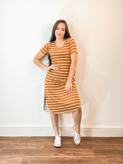 Vestido Amanda LISTRADO - loja online