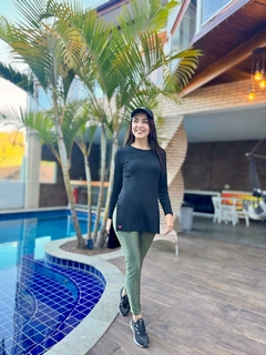 Calça Legging 3D Verde Militar - comprar online