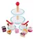 Juego De Té y Stand De postres Phoohi Madera Ik0246 Color Blanco