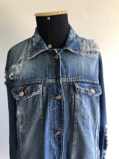 Jaqueta Jeans Oversized Tamanho G - comprar online