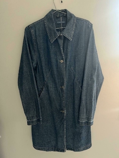 Sobretudo Jeans Tamanho M Peça Vintage Anos 2000