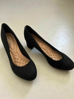 Sapato de Salto Preto Beira Rio número 37