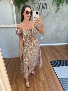 Vestido camponesa midi - ALEXANDRA VINOTTI
