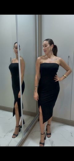 Vestido Midi Tomara que Caia na internet