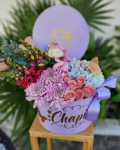 Box Circular Flores variadas