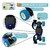 Carrinho Controle Remoto Mik Toys Off Road Azul 1:18 Monster