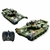 Carrinho Tanque De Guerra Controle Remoto Recarregável R/c Cor Verde