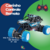 Carrinho Controle Remoto Mik Toys Off Road Azul 1:18 Monster