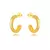 Brinco Argola Fosca Banho Ouro - comprar online