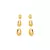 Brinco Argola Trio Banho Ouro - comprar online