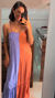 vestido longo em viscose - comprar online