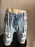 bermuda jeans c/ cordão
