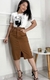 saia jeans midi/ secretaria - comprar online