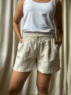 Short de lino tonos naturales - Chantilly House