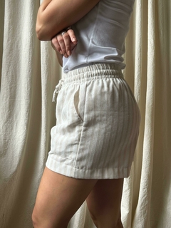 Short de lino tonos naturales - tienda online