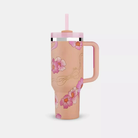 Copo Térmico Edição Limitada Barbie Luxo Com Tampa 1200ml - loja online