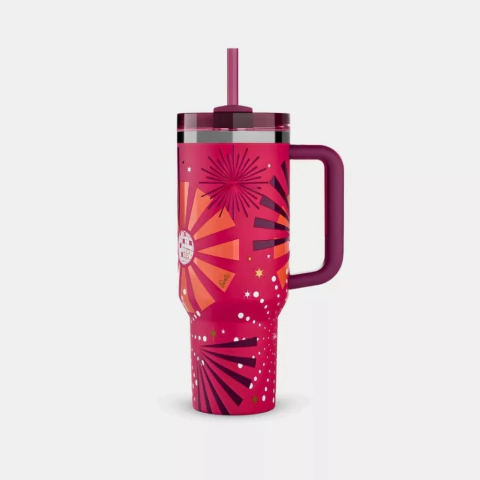 Copo Térmico Edição Limitada Barbie Luxo Com Tampa 1200ml - 2 Cliques Achadinhos