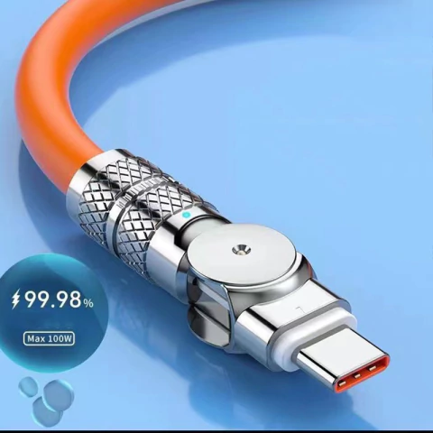 Cabo De Dados Iphone/Tipo C Turbo L-Star Articulado 180° 1m Usb2.0 - comprar online
