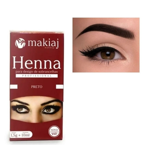 HENNA PARA SOBRANCELHAS PRETO MAKJAJ