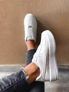 AF1 LEATHER WHITE CLASSIC - tienda online
