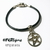 Pulseira de Couro One Spell com Pingente de Pentagrama