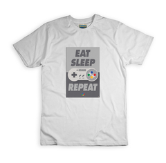 Remera Nintendo Eat Sleep Repeat - BBSN3 - Blockbuster Store