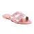 Sandália Rasteira H Metalizado Rosê - comprar online