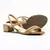 Sandália Feminina Moleca Elástica Salto Quadrado - comprar online