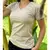 Camisas Femininas T-Shirt 30.1 Algodao Gola V Lisa - comprar online