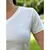 Camisas Femininas T-Shirt 30.1 Algodao Gola V Lisa - comprar online