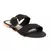 Sandália Rasteira Fivela Napa Preto - comprar online