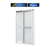 Porta Veneziana de Correr 3 Folhas de Alumínio | Linha Magnum | Atlântica