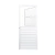 Porta Social de Alumínio Branco | Veneziana e Vidro com Grade | Linha Fortline | Atlântica. - comprar online