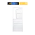Porta Social de Alumínio Branco | Veneziana e Vidro com Grade | Linha Fortline | Atlântica.