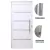 PORTA LAMBRIL COM FRISO E PUXADOR ALUMÍNIO BRANCO - LINHA PREMIUM - comprar online