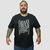 Camiseta Plus Size Manga Curta Reforçada Com Estampa Estilosa
